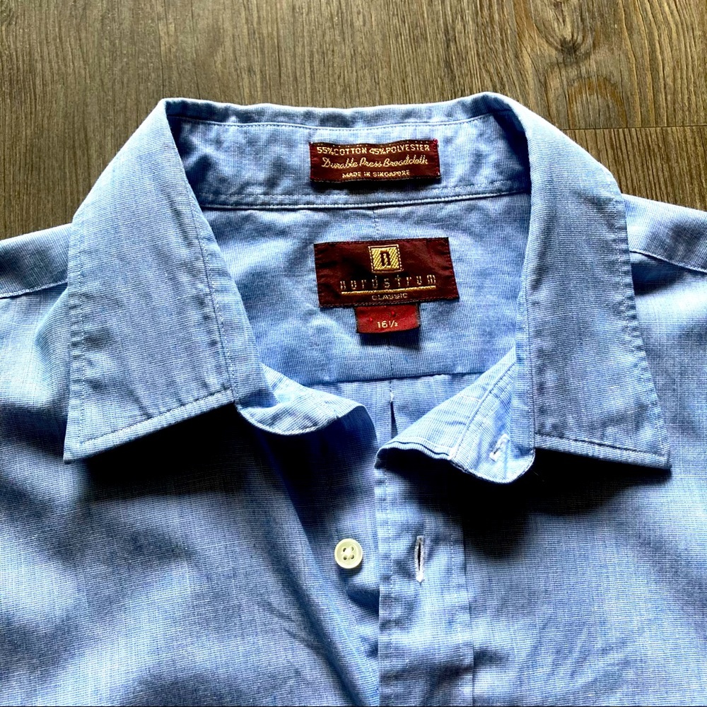 Nordstrom Denim Blue Button Up Shirt